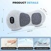 3 in 1 Electric Lumbar Support Pillow with Heat, Adjustable Smooth Spine Back Massager for Lower Back Pressure Relief for Bed and Chair