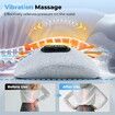 3 in 1 Electric Lumbar Support Pillow with Heat, Adjustable Smooth Spine Back Massager for Lower Back Pressure Relief for Bed and Chair