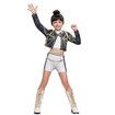 Halloween Demon Costumes Pop Singer Embroidery Coat Top Shorts Costume Dance Stage Outfit Set Size 140cm