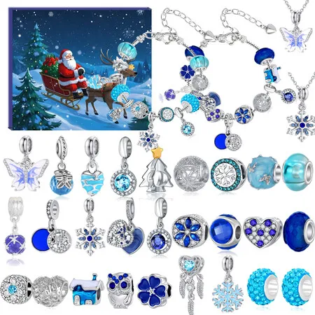 Christmas Advent Calendar for Girls 24 Day Countdown DIY Jewelry Advent ...