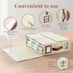 Bed Sheet Organiser 8 Pcs Set Bedding Blanket Fabric Storage Bin Box Container Folding Clothes Duvet Cover Linen Closet Wardrobe Folder Handle Window
