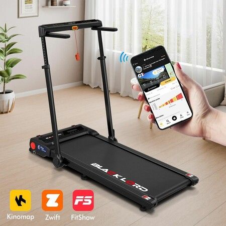 BLACK LORD Treadmill 3 IN 1 Walking Pad Removable Desk Height Adjustable Black