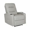 Home Recliner Chair - PU Leather Sofa Lounge Armchair DAKOTA GREY
