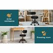 ALFORDSON 2x Salon Stool Backrest Swivel Barber Hair Dress Chair Riley All Black