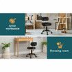ALFORDSON 2x Salon Stool Backrest Swivel Barber Hair Dress Chair Tufan All Black
