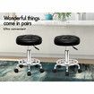 ALFORDSON 2x Salon Stool Round Swivel Barber Hair Dress Chair Gas Lift  Black