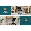 ALFORDSON 2x Salon Stool Backrest Swivel Barber Hair Dress Chair Lina All Black