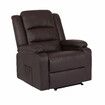 Home Recliner Chair - PU Leather Sofa Lounge Armchair MARLO BROWN
