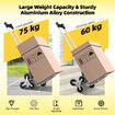 Foldable Dolly Hand Truck Shopping Cart Trolley Stair Climbing Portable Utility Grocery Luggage Transport Moving Office Camping Telescopic Handle