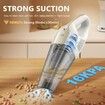 Handheld Vacuum Cordless,16000Pa 160W Car Vacuum Cleaner with LED Screen Portable Cordless Lightweight LED Light Multi-Nozzles for Home Car Office