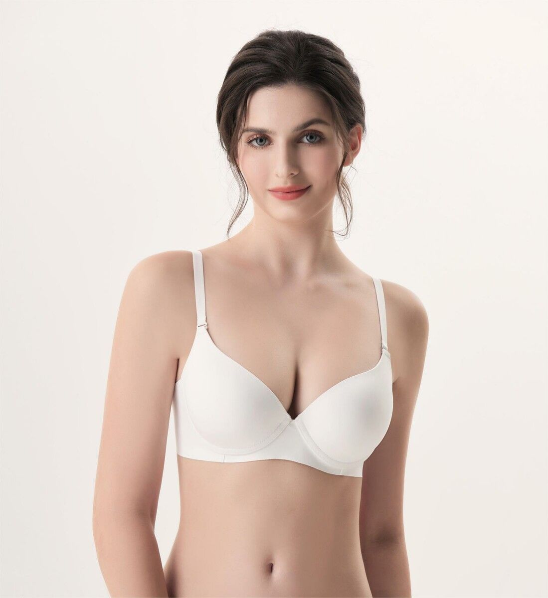 City Show Feel Womens Comfortable Wireless Bras-White