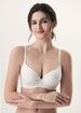 City Show Feel Womens Comfortable Wireless Bras-White