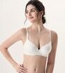 City Show Feel Womens Comfortable Wireless Bras-White