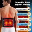 Cordless Infrared Red Light Vibration Massage Wrist Wrap Pad Brace with 660nm and 850nm Back Massager Heating Waist Massage Belt
