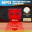 Cordless Infrared Red Light Vibration Massage Wrist Wrap Pad Brace with 660nm and 850nm Back Massager Heating Waist Massage Belt