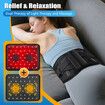 Cordless Infrared Red Light Vibration Massage Wrist Wrap Pad Brace with 660nm and 850nm Back Massager Heating Waist Massage Belt