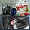 Digital Camera Compact Vlogging Camera,4K 48MP Camera for Photography with 2 Batteries,32GB SD Card,16X Digital Zoom,3.0 inch Screen,Camera for Beginners