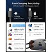 Retractable Car Charger 4 in 1, Fast Car Phone Charger with Cord 2.6ft, USB C and Apple Car Adapter, Compatible with iPhone, Galaxy, Pixel