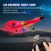 Remote Control Airplane Toys 2.4 GHZ Smart 6-axis Gyro Stabilizer RTF RC Jet Aircraft Easy to Fly Outdoor Toy RC Glider for Beginners (Red)