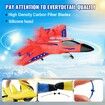 Remote Control Airplane Toys 2.4 GHZ Smart 6-axis Gyro Stabilizer RTF RC Jet Aircraft Easy to Fly Outdoor Toy RC Glider for Beginners (Red)
