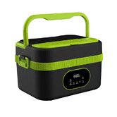 Cordless Electric Lunch Box for Men Women, USB Rechargeable Portable Self-Heating Lunch Box Food Warmer, 1.5L Container for Work, Office, Camping, Green