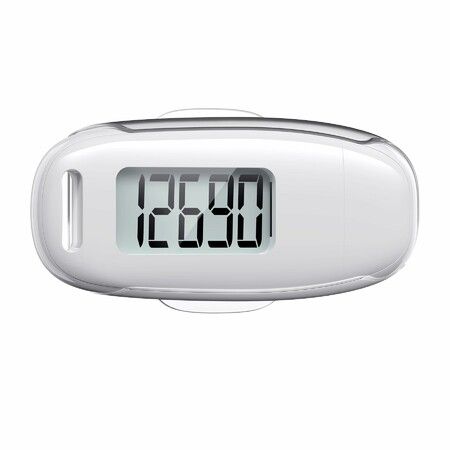3D Pedometer for Walking,Simple Walking Step Counter with Removable Clip and Strap,USB Rechargeable Step Tracker with Backlight,Accurate Step Counter