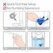 2 Pack Universal 2In Toilet Flapper Replacement Kit Durable Rubber & Stainless Steel Chain