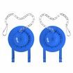 2 Pack Universal 2In Toilet Flapper Replacement Kit Durable Rubber & Stainless Steel Chain