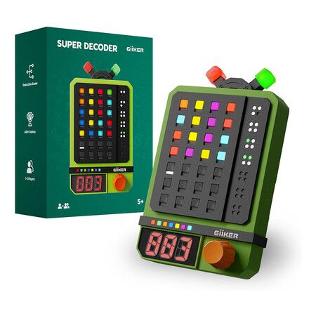 Super Decoder, 600 Level Code Breaking Puzzle Game for 1 2 Players, Handheld Games for Kids Age 5 Up and Men Women