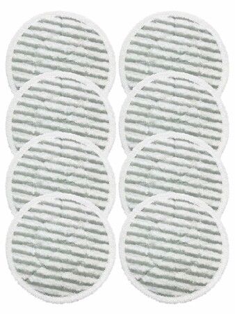 8 Pack Replacement Steam Mop Pads for Shark S8201 S8001 S7001/5/20 S7201 S7000AMZ S7000 S7001C Steam Mop,Steam & Scrub All-in-One Scrubbing and Sanitizing, Dirt Grip Scrub Washable Pad