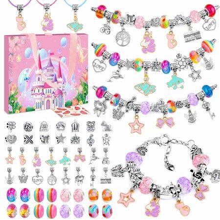 Bracelet Making Kit Beads Bracelet Making Girls Jewelry Making Kit Girls Crafts Toy Easter Gift Girls Ages 5+