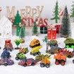 24 Days Monster Truck Christmas Countdown Calendar Pull Back Cars Set for Boys, Christmas Holiday Gift & Party Favor for Dino Lovers