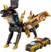 Collision Transforming Dinos Car Toy, 2-in-1 Magnetic Cars Transform into Dino, Robot Toy for Christmas Birthday Gift for Boys Ages 3+