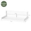 Washer and Dryer Countertop Shelf Laundry Room Storage Organiser Over The Front Load Washing Machine Table Top Shelves White 2 Tier Cover 137x70x30cm