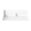 Washer and Dryer Countertop Shelf Laundry Room Storage Organiser Over The Front Load Washing Machine Table Top Shelves White 2 Tier Cover 137x70x30cm