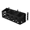 Dual Jerry Gas Can Holder Metal Lockable Fuel Jug Canister Petrol Container Rack Mount Bracket Liquid Carrier Toolbox for Camper Caravan Trailer Black