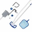Bestway Swimming Pool Vacuum Cleaner Skimmer Maintenance Kit Floating Leaf Debris Surface Net Head Hose 2.79m Aluminium Pole Adapters Above In Ground