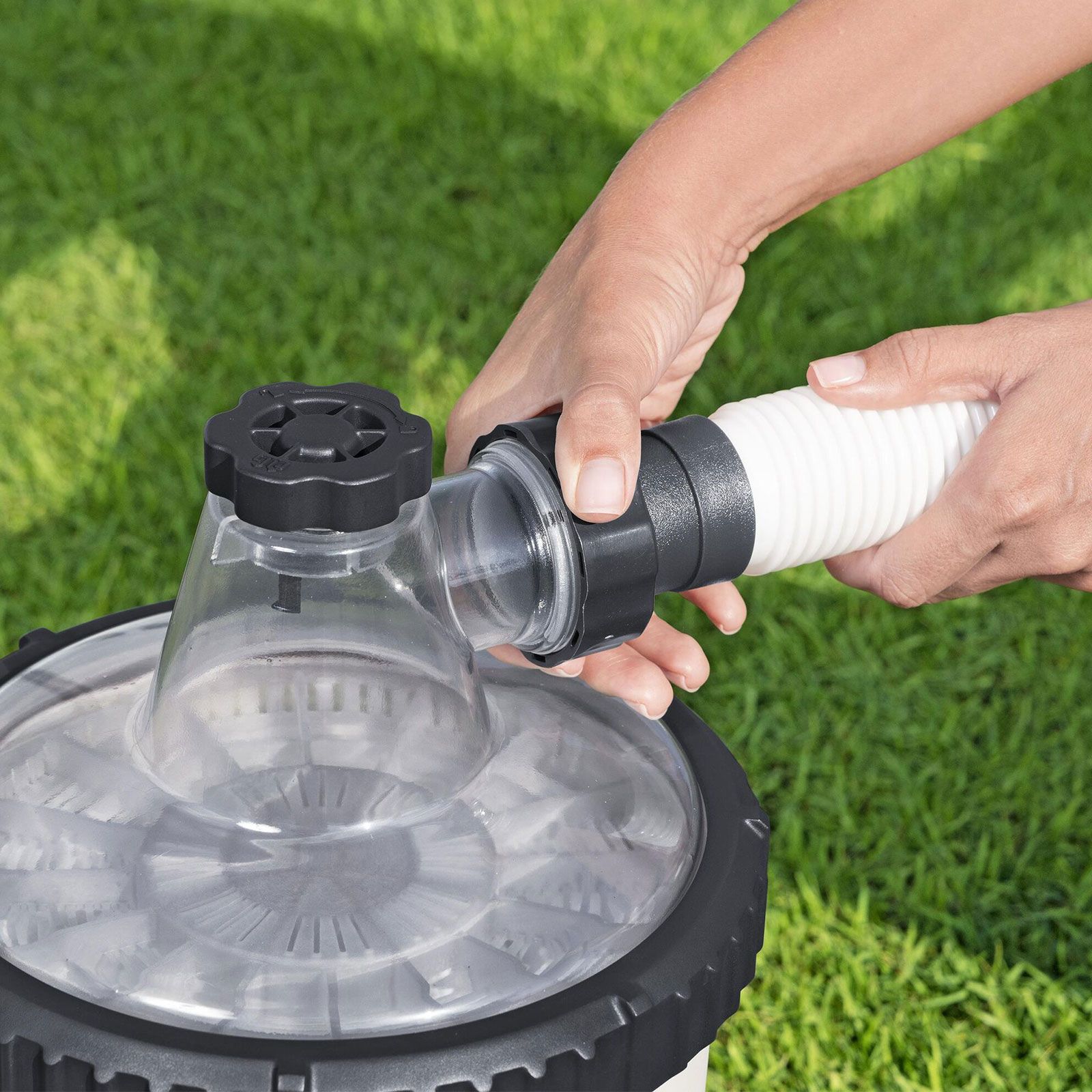 Bestway Pool Filter Pump System Above Ground Swimming Pools Cleaner 5678L/H 1500GPH Flow Rate Polysphere Water Filtration Cleaning Balls Accessories