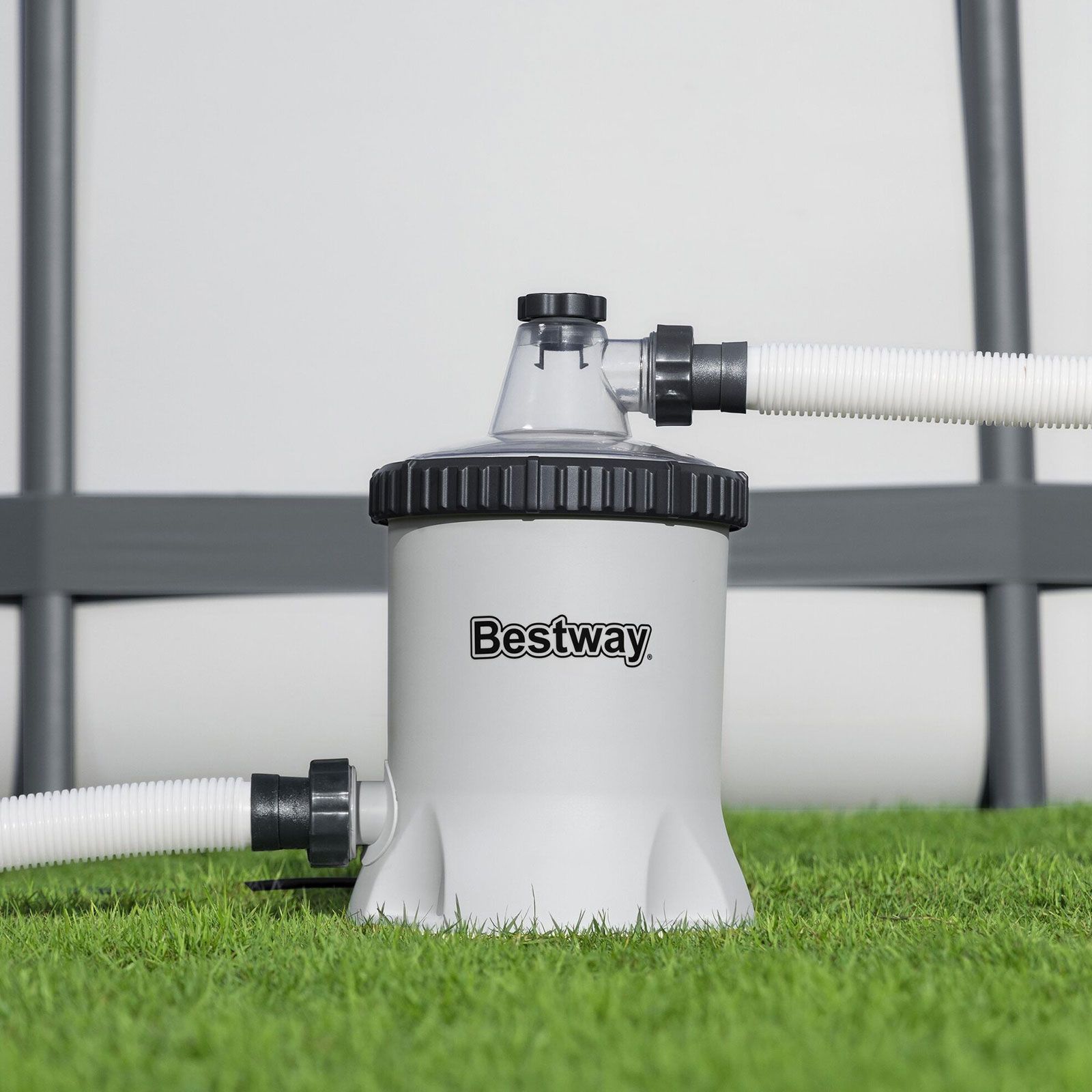Bestway Pool Filter Pump System Above Ground Swimming Pools Cleaner 5678L/H 1500GPH Flow Rate Polysphere Water Filtration Cleaning Balls Accessories