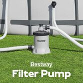 Bestway Pool Filter Pump System Above Ground Swimming Pools Cleaner 5678L/H 1500GPH Flow Rate Polysphere Water Filtration Cleaning Balls Accessories