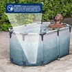 Bestway Bathtub Portable Freestanding Recovery Spa Ice Bath Tub Massage Athletes Cold Water Soaking Shower Outdoor Plunge Lid Pump Filter 150x90x65cm