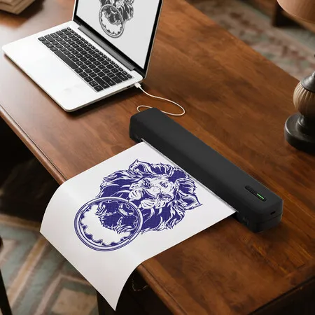 Tattoo Stencil Printer Bluetooth Wireless Thermal Transfer Machine Tattooing Drawing Copier USB Body Art Maker DIY Portable Phone Tablet PC Compatible