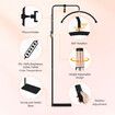 LED Beauty Floor Lamp Fill Light Half Moon for Lash Extensions Salon Tattoo Eyelash Spa Facial Nail Skincare Makeup Tool Adjustable Brightness Remote