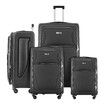 4 Piece Luggage Set Travel Suitcases Soft Shell Carry On Checked Cabin Case TSA Lock Travelling Bags Expandable Storage Hand Baggage Rolling Wheels