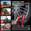 Car Jump Starter Pack 4IN1 12V Auto Tyre Inflator Battery Charger Portable Handheld Power Bank Compact Air Compressor Pump Booster Jumper LED Lights