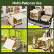 Foldable Shopping Cart Trolley Dolly Basket Stair Climbing Utility Crate Luggage Grocery Storage Rolling Stairs Personal Granny Travel Market Camping