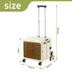 Foldable Shopping Cart Trolley Dolly Basket Stair Climbing Utility Crate Luggage Grocery Storage Rolling Stairs Personal Granny Travel Market Camping