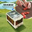 Shopping Cart Foldable Trolley Dolly Grocery Basket Crate Wheeled Storage Box Bag Picnic Table Utility Market Granny Camping Travel Swivel Portable