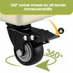 Shopping Cart Foldable Trolley Dolly Grocery Basket Crate Wheeled Storage Box Bag Picnic Table Utility Market Granny Camping Travel Swivel Portable