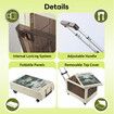 Shopping Cart Foldable Trolley Dolly Grocery Basket Crate Wheeled Storage Box Bag Picnic Table Utility Market Granny Camping Travel Swivel Portable